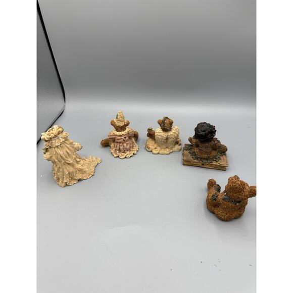 Lot of 5 Boyds Bears Resin Figurines Wedding Mother’s Love Holiday Collectibles - Picture 2 of 12